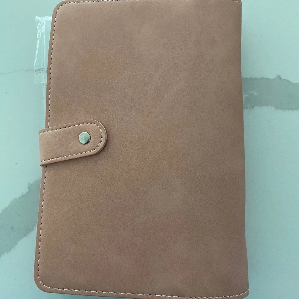 NWOT Agenda PLANNER Faux Leather DUSTY ROSE